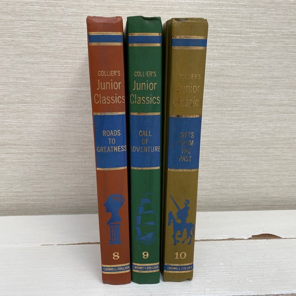 The Young Folks Shelf of Books - Colliers Junior Classics hardback Books 1962 - Sold Individually