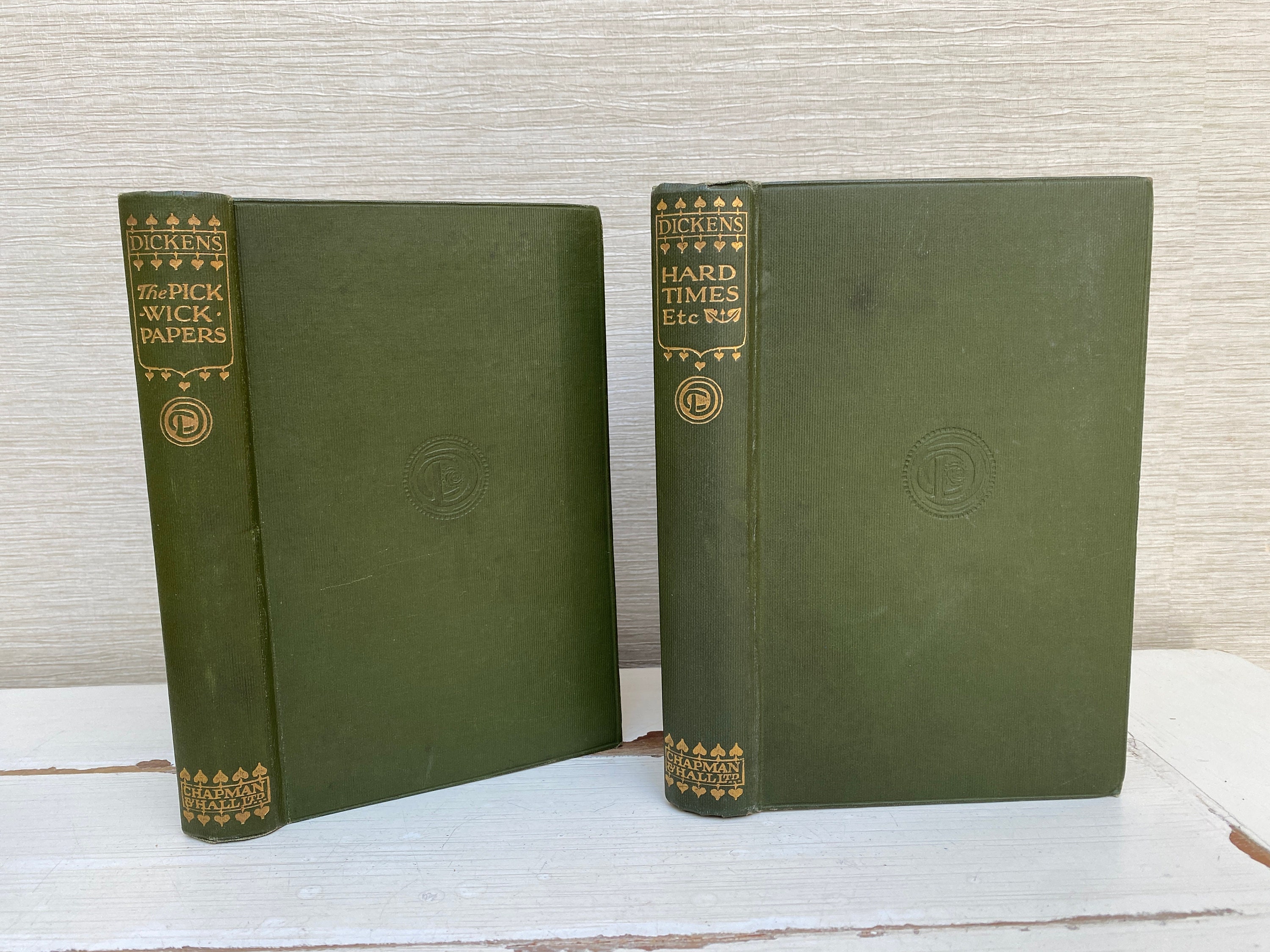 Charles Dickens Antique Hardback Books 1907 the Popular Edition
