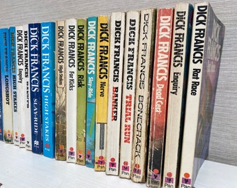 Libros de bolsillo vintage de Dick Francis, de la década de 1960 a la fecha (se venden por separado)