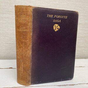 The Forsyte Saga by John Galsworthy 1927  Leatherbound Antique Book - William Heinemann London
