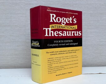 Roget's International Thesaurus Fourth Edition Hardcover Book 1979 Vintage Revised by Robert L Chapman