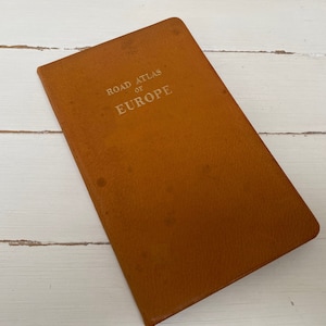 Kummerly & Frey Bern Switzerland Vintage Road Atlas of Europe Book c1960s