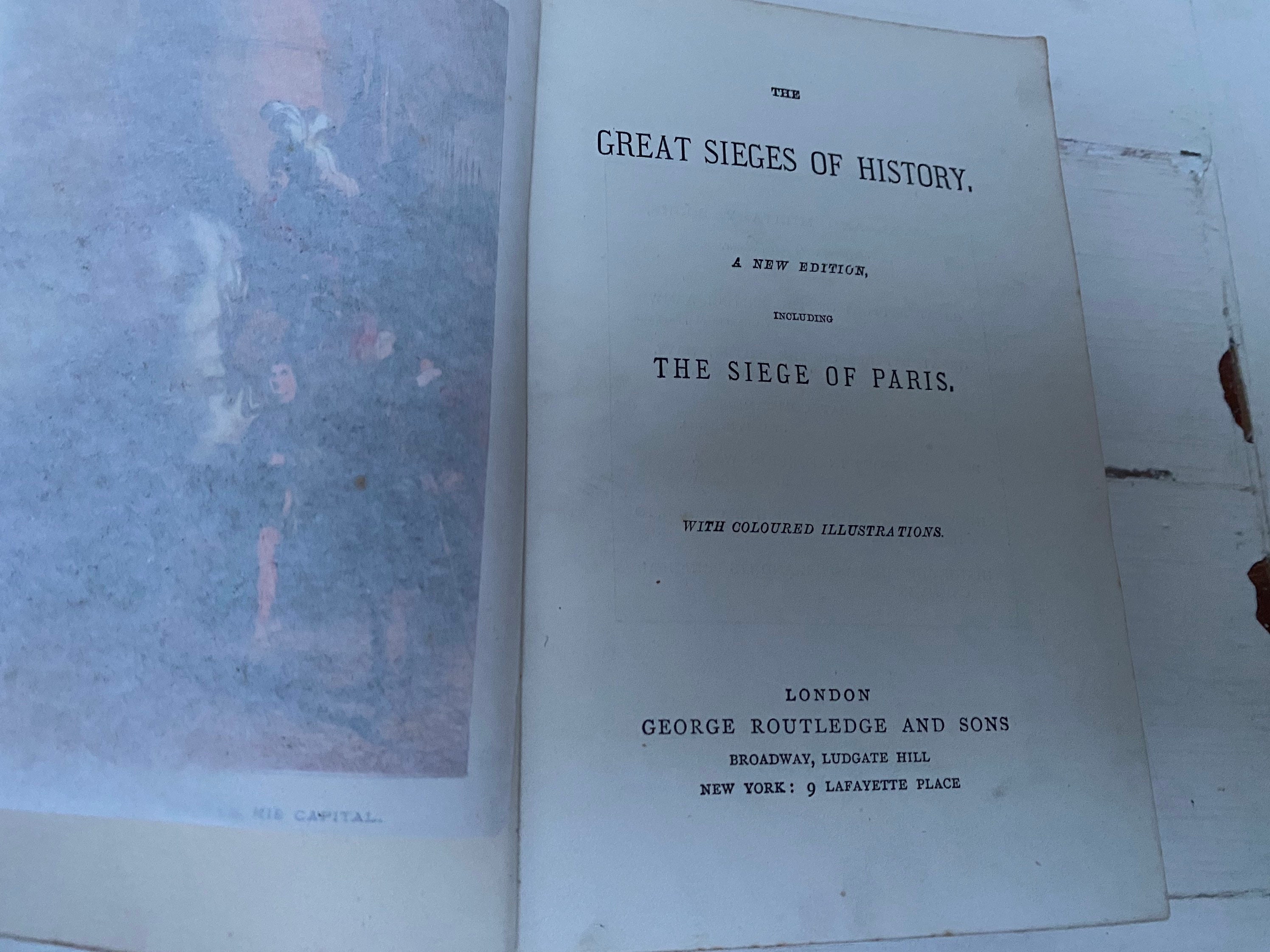 George Routledge Great Sieges of History the Siege of Paris Antique Book - George ...