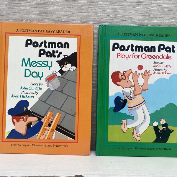 Postman Pat by John Cunliffe Vintage 1980s Hardback Books  - SOLD Separately