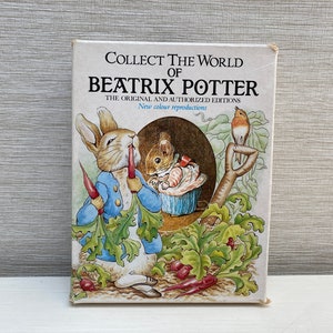 Peter Rabbit Collection - Collect the World of Beatrix Potter 1987 Hardback Vintage Four Book Set  - Frederick Warne
