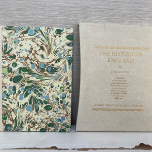 The History Of England By Jane Austen Folio Society 1993 by Deirdre Le Faye Vintage Hardback Book with Slipcase