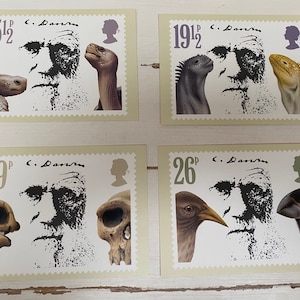 Royal Mail Postzegel Ansichtkaarten - Charles Darwin 10 februari 1982