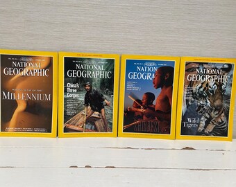 1990's National Geographic Magazines VINTAGE - Sold Separately - Etsy