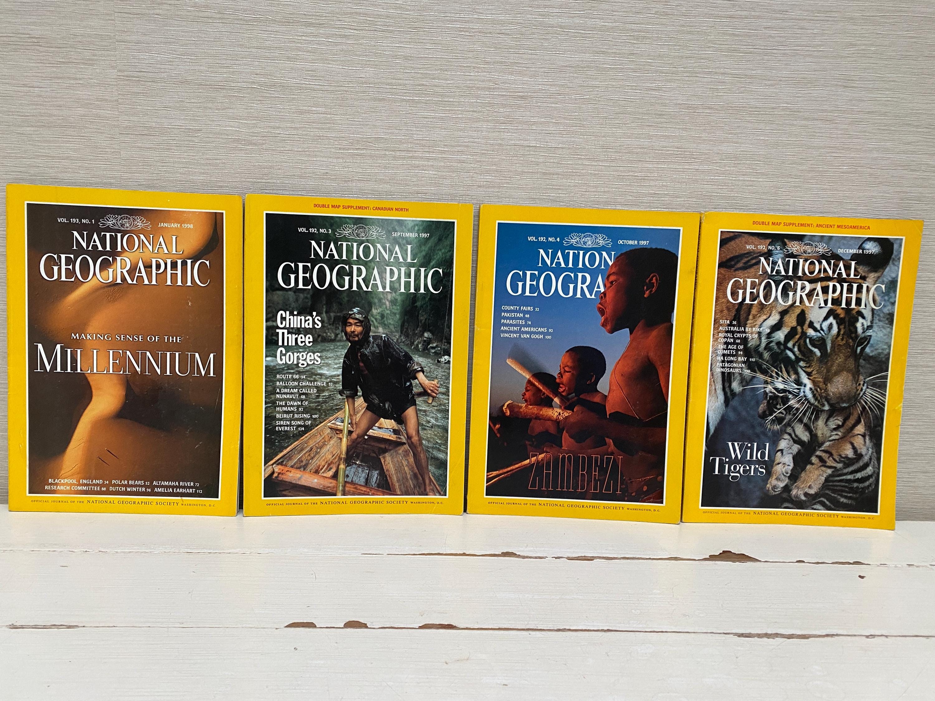 1990's National Geographic Magazines VINTAGE - Sold Separately - Etsy