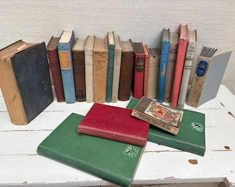 Adopt a book 3 -  Old Vintage Hardcover Books Looking for a New Home , Journalling Scrapbooking Ephemera - Sold Separately Various Titles
