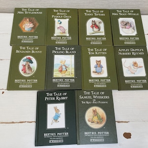 1980s Beatrix Potter Hardback Books No Dustcovers - The Original Peter Rabbit Books Frederick Warne -  Various Titles - Sold Separately