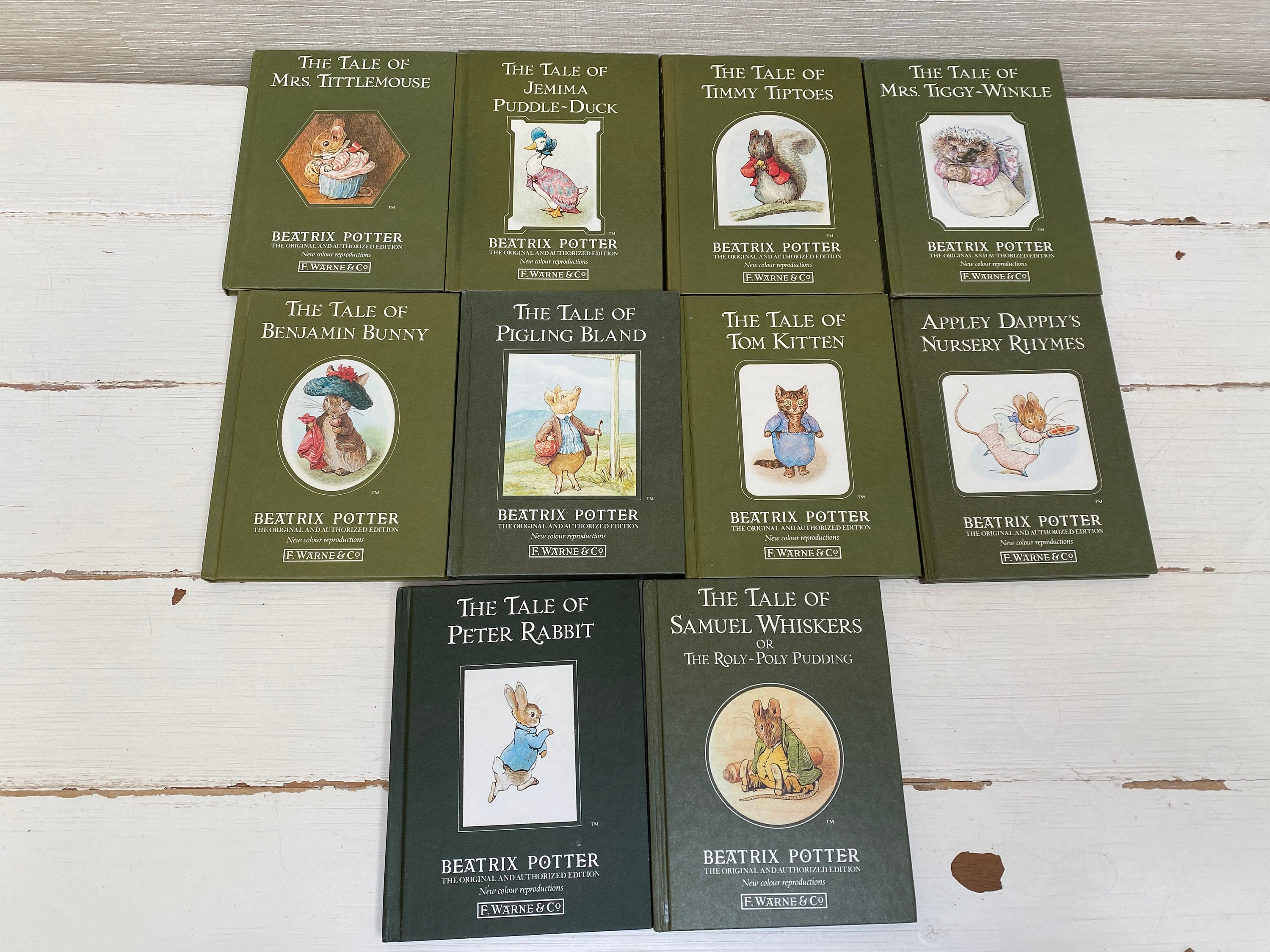 1980/90s Beatrix Potter Hardback Books No Dustcovers - the