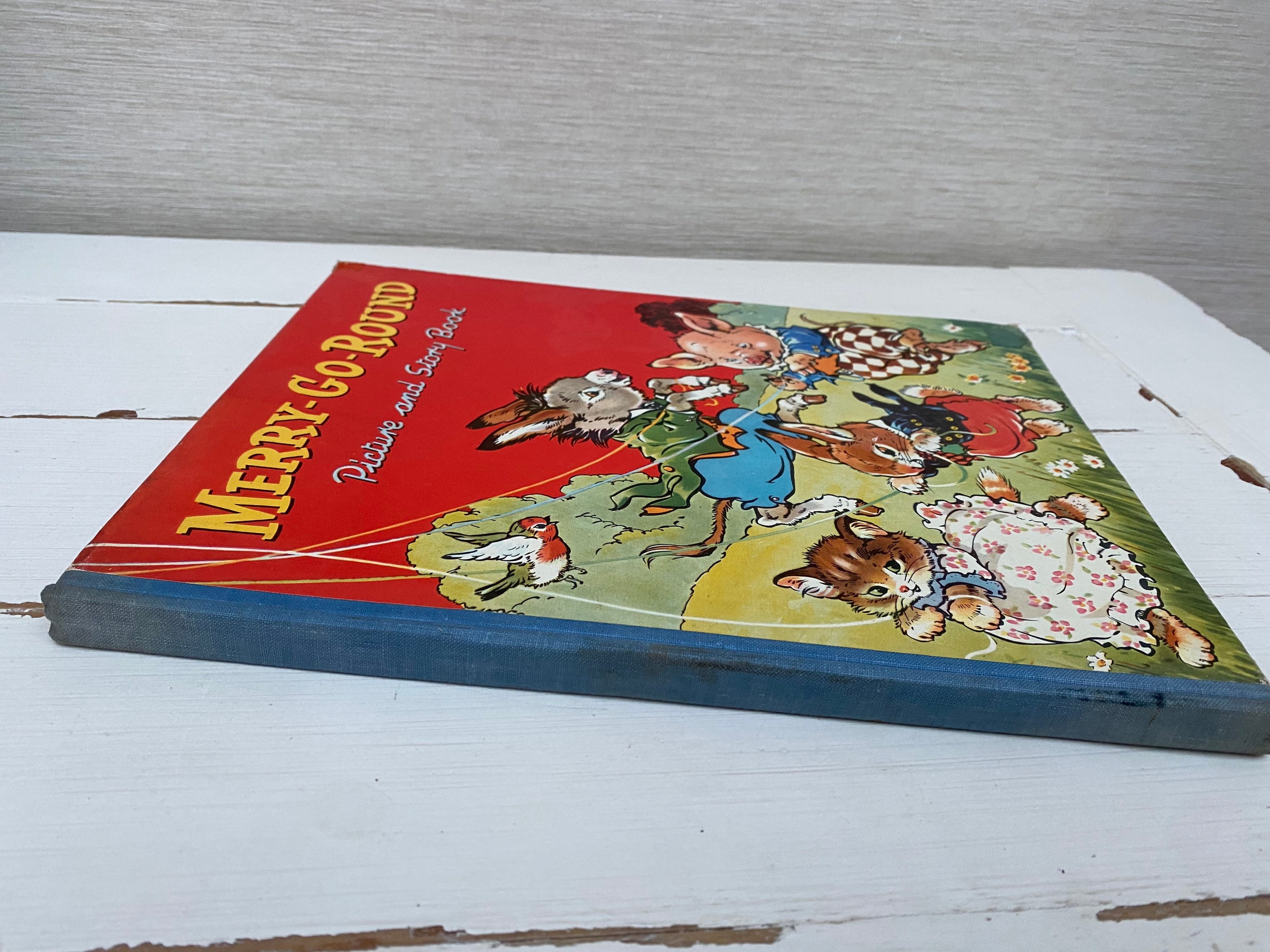 Merry Go Round Picture and Story Book Vintage Childrens Hardback