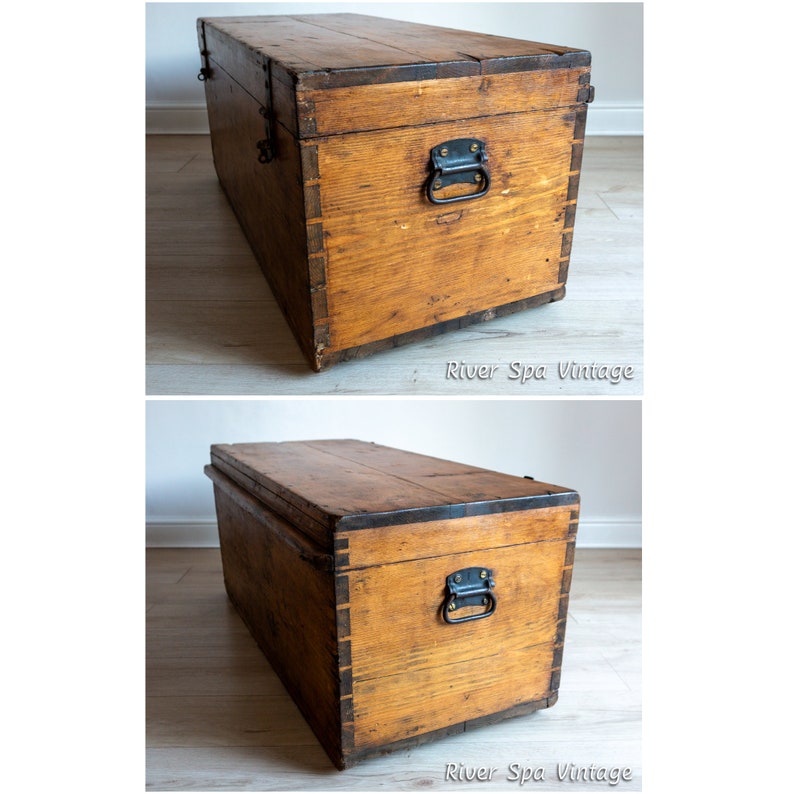 WW2 British Military Officer's Chest Trunk Blanket Chest Etsy