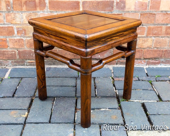 Oak & Elm Square Coffee Table From Shanxi - 19thC Oak & Elm Square Coffee Table From Shanxi - 19thC