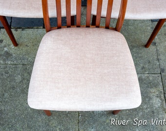 Teak Danish Dining Chairs by Preben Schou Set of 6 High Back Mid