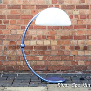 Martinelli Serpente Floor Lamp 1960s Italian Designer Mid Century Arc Lamp MCM Adjustable Reading Lamp Elio Luce Martinelli Ferrari Metallic