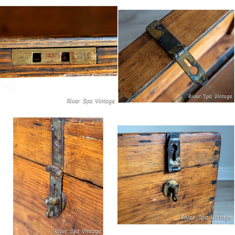 WW2 British Military Officer's Chest Trunk Blanket Chest Etsy UK