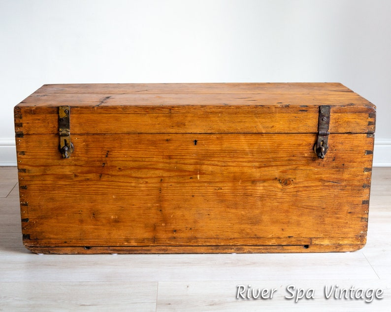 WW2 British Military Officer's Chest Trunk Blanket Chest Etsy UK