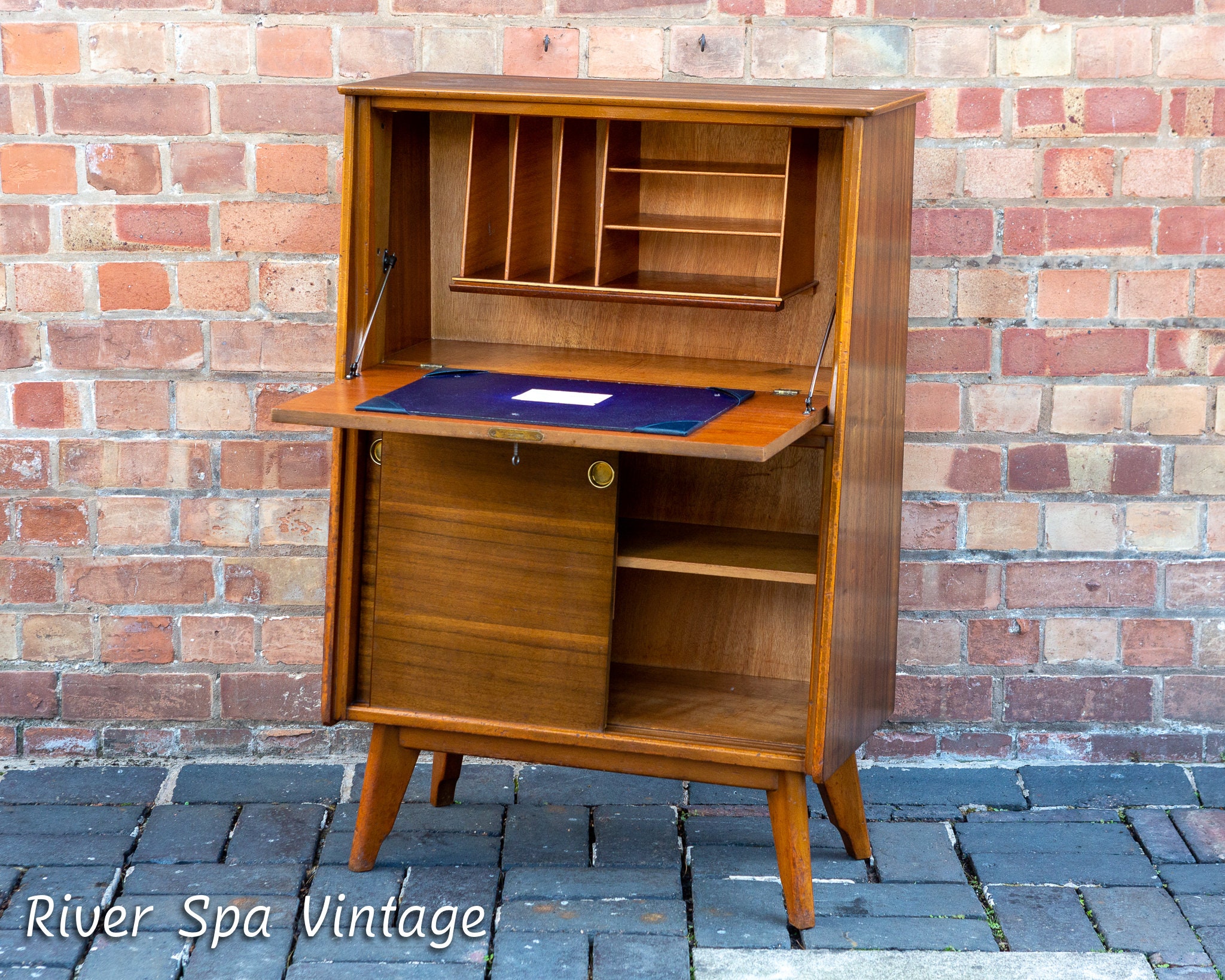 Teak Bureau - Etsy