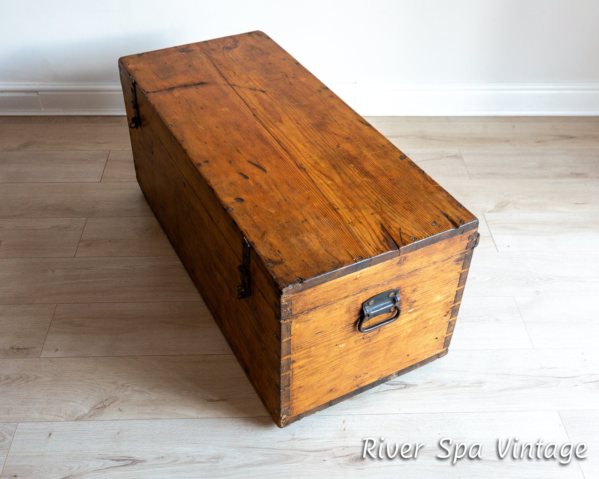 WW2 British Military Officer's Chest Trunk Blanket Chest Etsy
