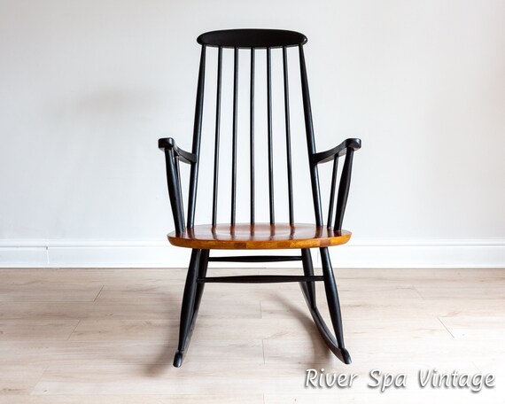 Roland Rainer Rocking Chair 1950s Danish Style Austrian Mid
