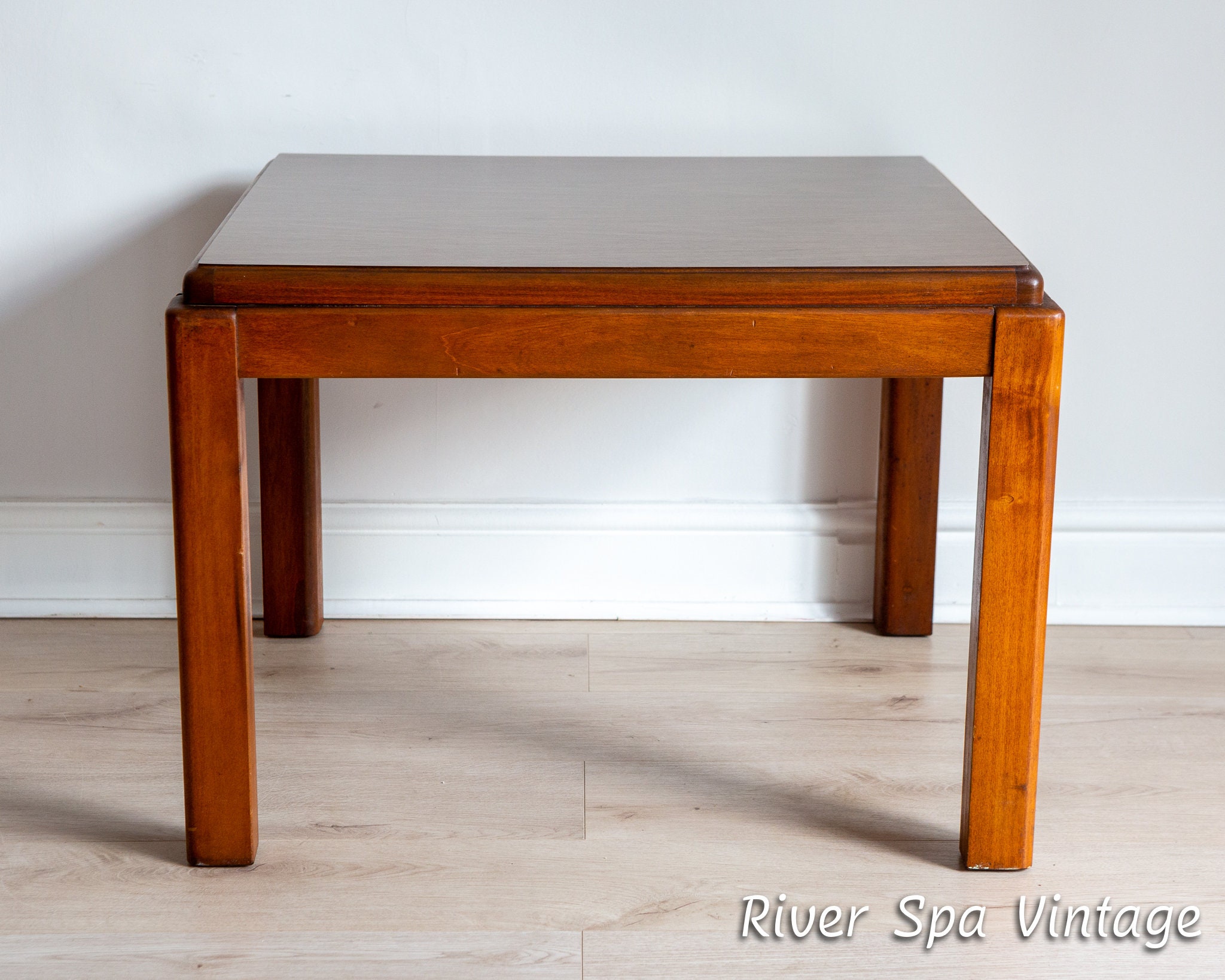 Lane Coffee Table MCM Large Square Altavisa Virginia 1980s Vintage