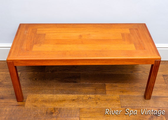 Danish Mid Century Parquet Coffee Table by Vejle Stole Mobelfabrik
