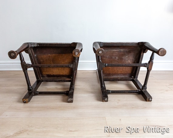 アンティークチェア 修復された希少な 1600 年代のキャロライン オーク彫刻椅子、装飾的な