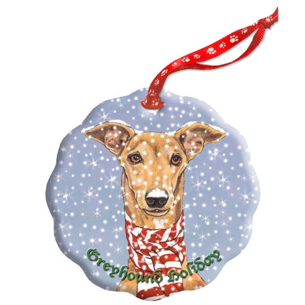 Greyhound Christmas - Etsy