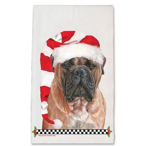 Bullmastiff Christmas Kitchen Towel Holiday Pet Gifts (DTC743)