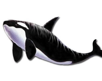 Orca Whale Magnet Wooden