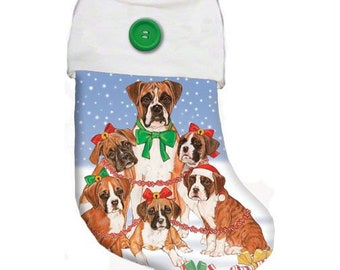 Boxer Christmas Stocking