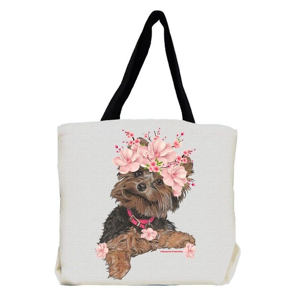 Yorkie Shoulder Bag - Watercolor Yorkie Shoulder Bag - Watercolor