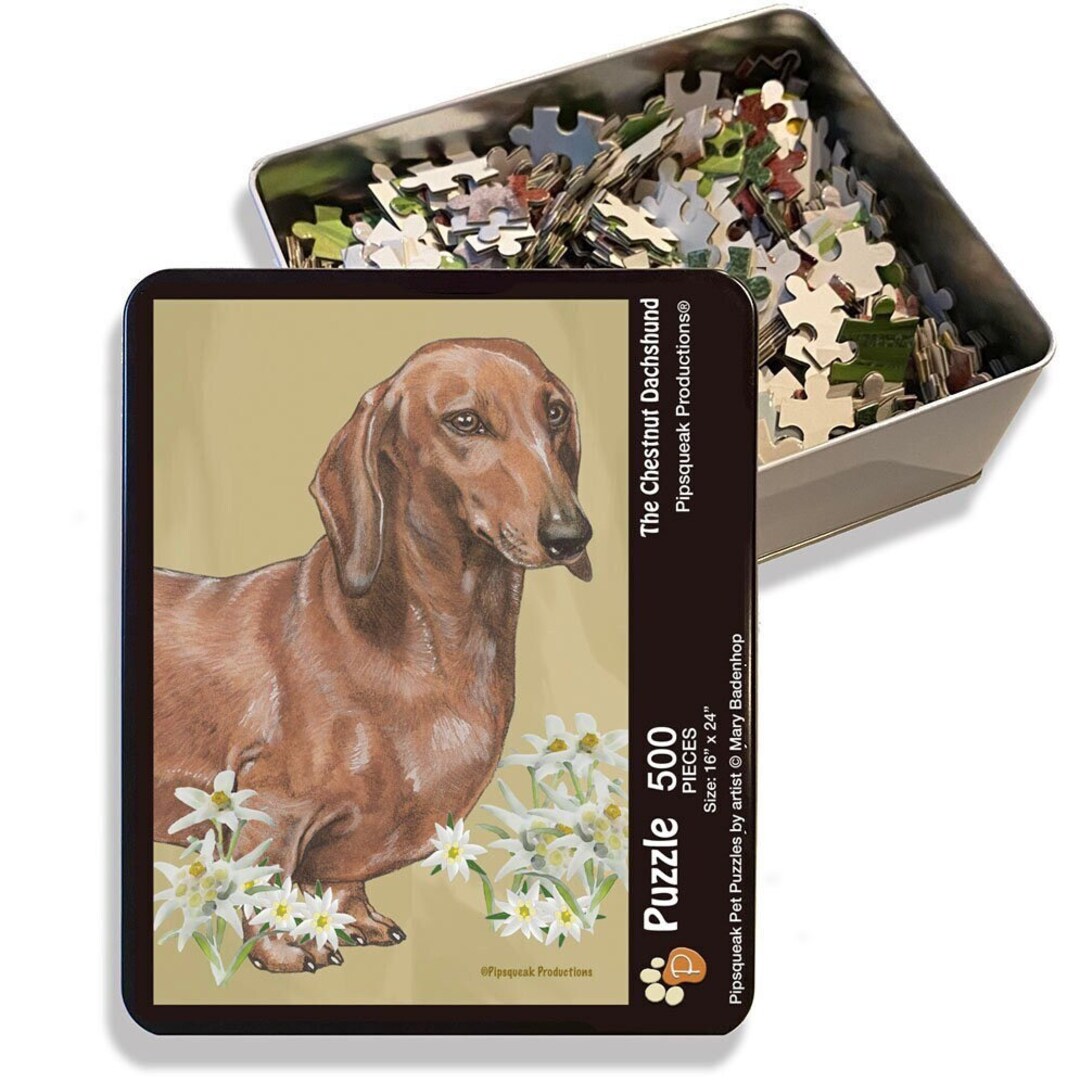 Chestnut Dachshund Jigsaw Puzzle, 500-piece, Dog Lover Gift - Etsy