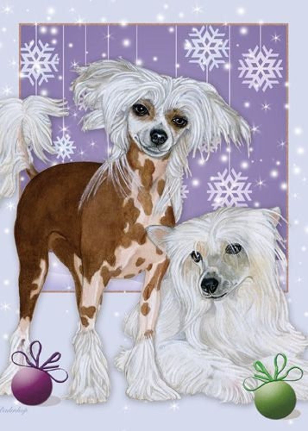 Chinese Crested Christmas Cards Set of 10 Cards & 10 Envelopes - Etsy