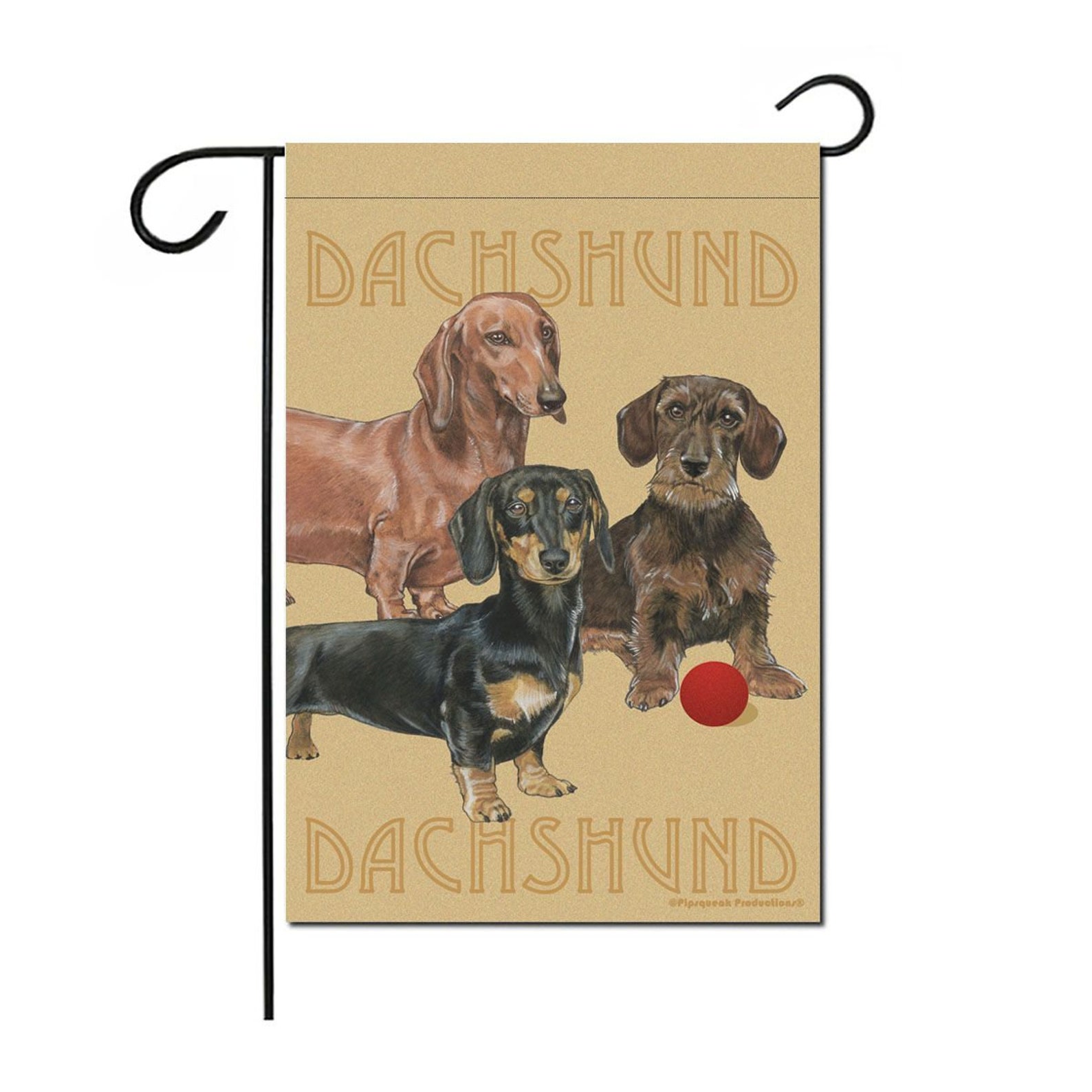 Dachshund Garden Flag Etsy