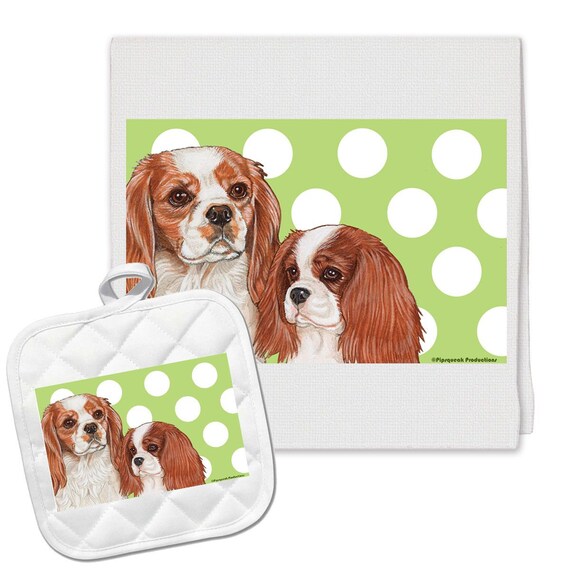 Cavalier King Charles Spaniel Oven Mitts & Pot Holders (4 Piece Set) Cavalier King Charles Spaniel Oven Mitts & Pot Holders (4 Piece Set)