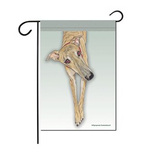 Greyhound Brindle, Garden Flag Double sided, 12&quot; x 18&quot; Yard Art Decor
