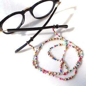 Beaded Boho Sunglasses Chain, Colorful Eyeglass Holder