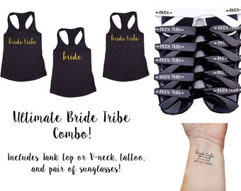 Ultimate Drunk in Love Bachelorette Party Combo - Includes Shirt, Sunglasses & Trucker Hat