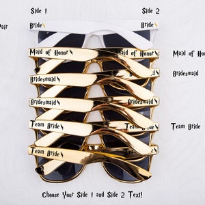 Wizard Themed Bachelorette, Bridal Party & Wedding Sunglasses