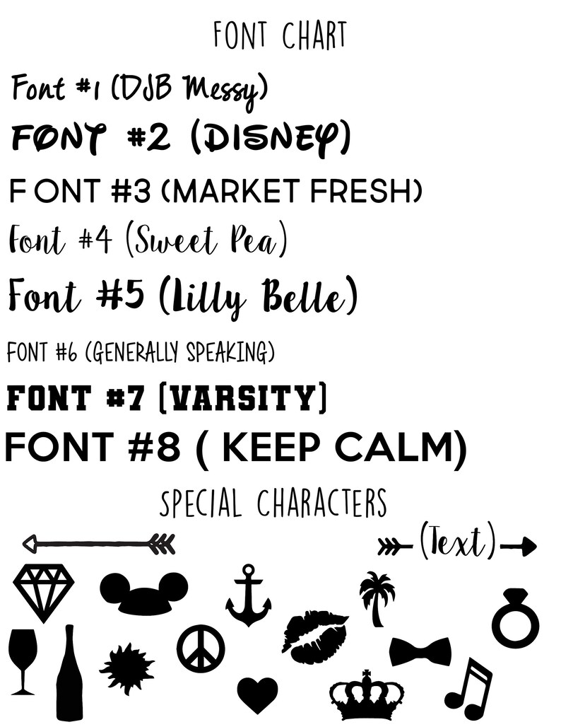 Font Chart