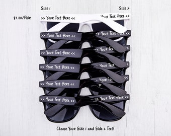 Custom Bridal, Bachelorette, Wedding Favor & Wedding Party Sunglasses