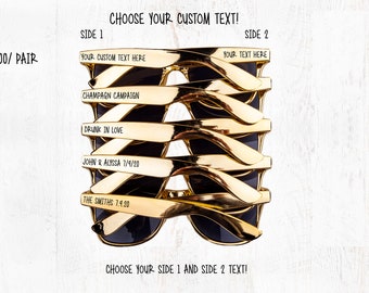 Custom Bridal, Bachelorette, Wedding Favor & Wedding Party Sunglasses