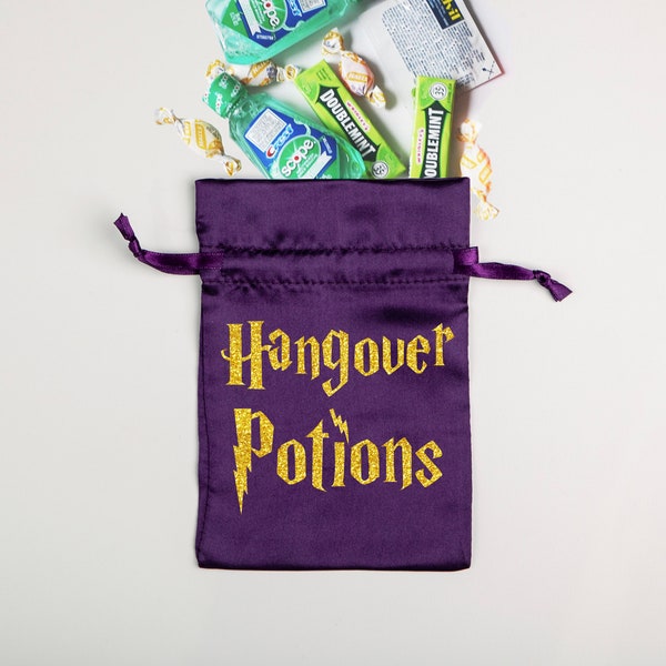 Wizard Themed "Hangover Potions" Bachelorette Party Hangover Kits