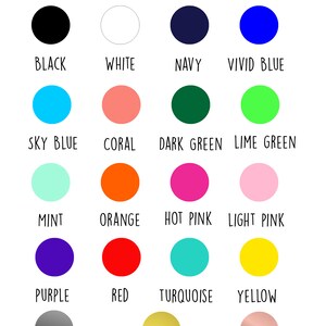 Text Color Chart