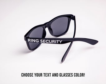 Ring Security Custom Kids or Adult Sized Wedding Ring Bearer Sunglasses