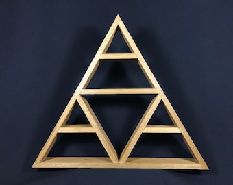 PLANS ONLY: Oak Altar Shelf, Geometric Triangle