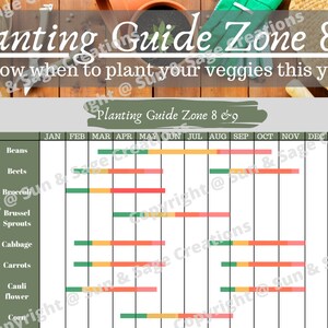 companion planting chart etsy